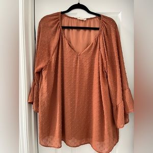 Tunic length blouse. Size large